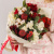 Букет Новогодний с пихтой нобилис, розами и хлопком N 72252