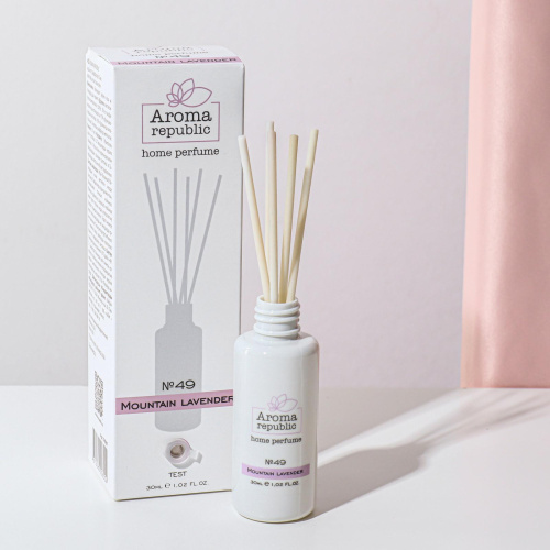 Диффузор ароматический AROMA REPUBLIC, 30 мл, "Mouарт. taiарт. laveарт. der", лаванда и эвкалипт 7107602