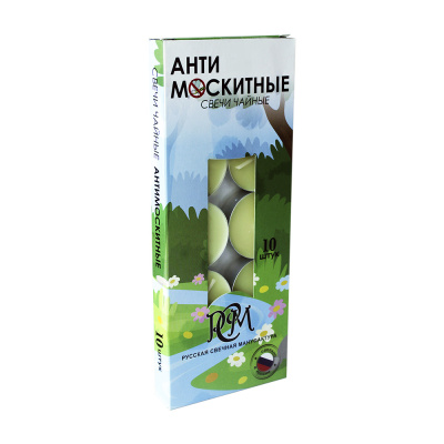 Свечи чайные АНТИМОСКИТНЫЕ 10 шт.