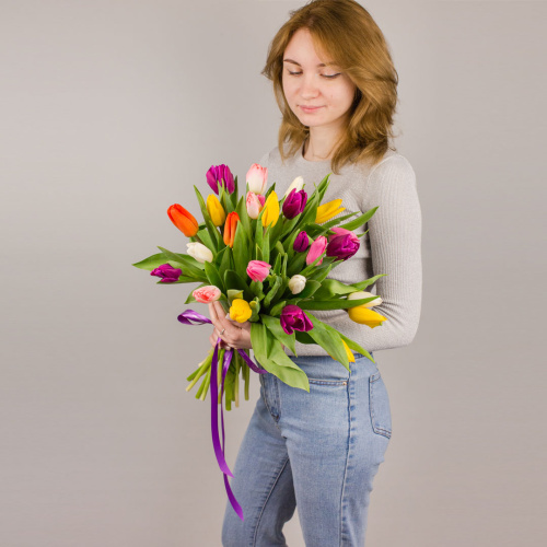 Тюльпаны 25 шт. МИКС (без упаковки) арт. 7338