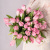 Букет из нежно-розовых тюльпанов арт. 59897
