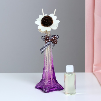 Набор подарочный "Париж": ваза,свечи,аромамасло фиалка,декор, "Богатство Аромата" 4355341