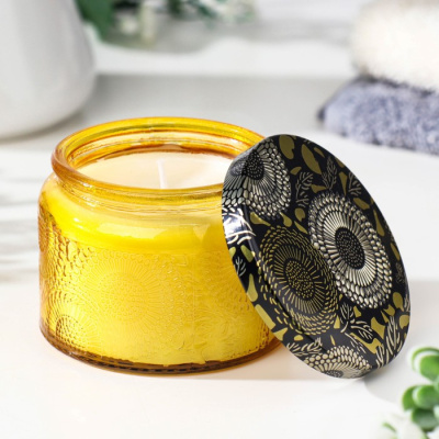 Свеча ароматическая в банке "BORN EO AMBER", 5х7 см, амбер  7999241