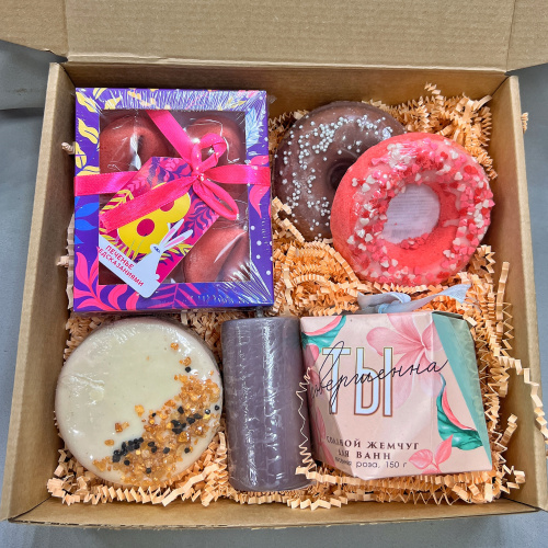 х Набор для ванны, свеча, печенье с предсказаниями арт. 46449