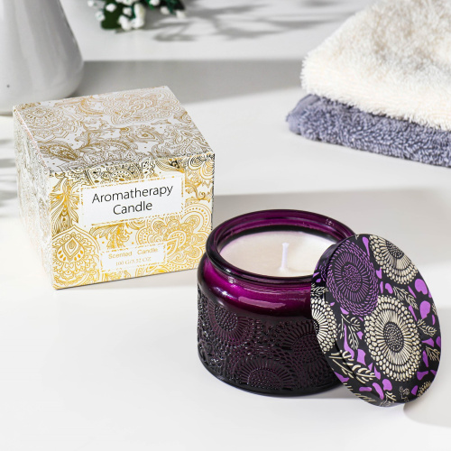 Свеча ароматическая в банке "SAарт. BLACK FRUITS", 5х7 см, ежевика  7999243